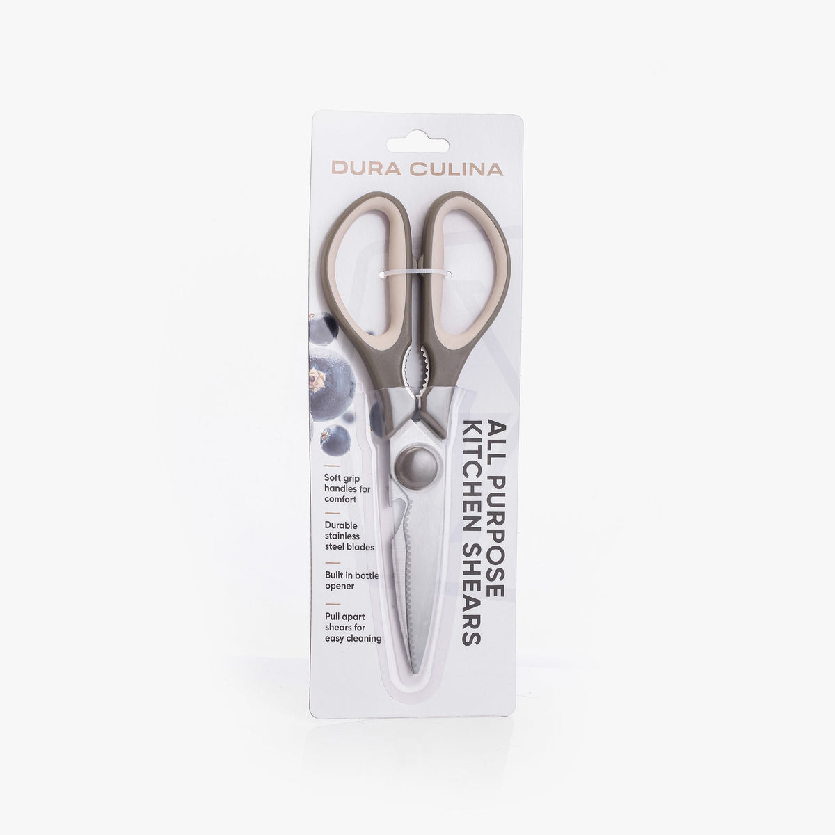 Multi-Function Stainless Steel Kitchen Shears with Soft Grip Handles-0