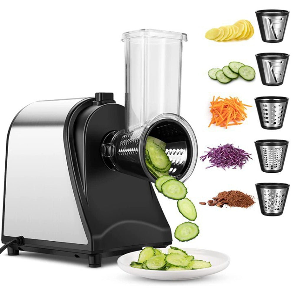 NNEDSZ Electric Grater Vegetable Food Rotary Drum Grater Chopper Slicer