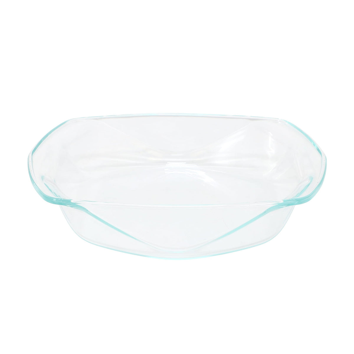 Soho Lounge Carnegie Hill 12 inch x 10 Inch x 2.6 Inch Tempered Glass Roaster Pan with Built-in Han