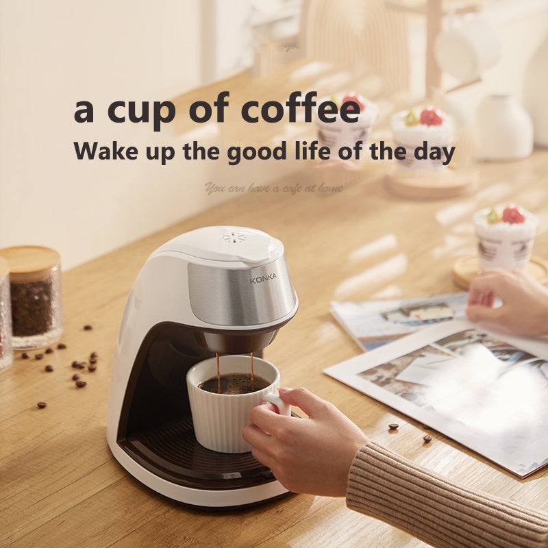 Compact Automatic Coffee Maker – Small Home & Office | Free Ceramic Cup Included-2