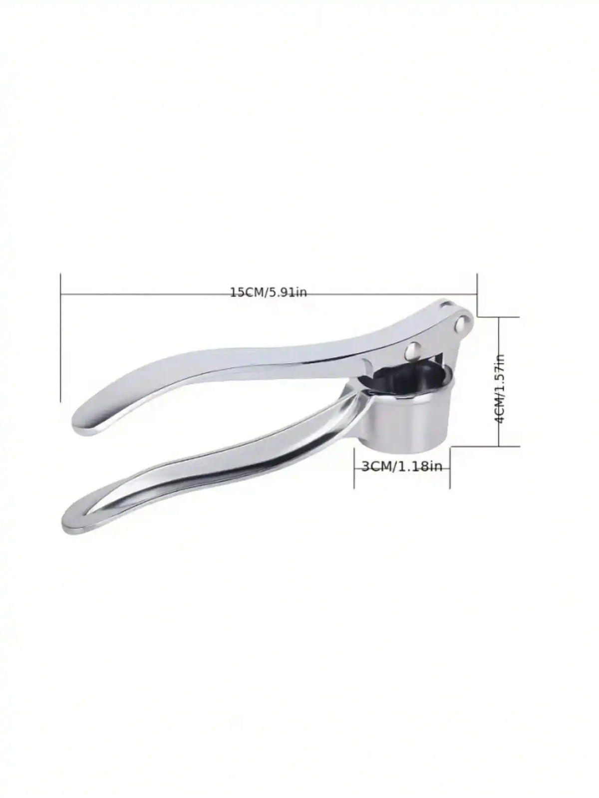 1Pc Stainless Steel Garlic Press – Easy To Use & Washable