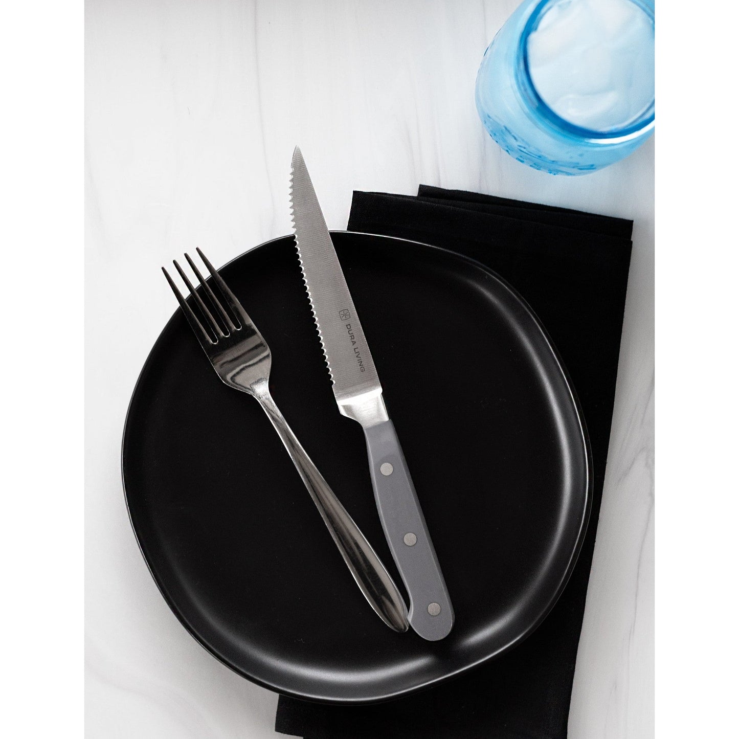 Superior Set of 4 Steak Knives - Gray