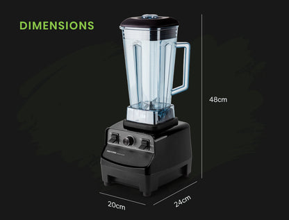 PolyCool 2L Commercial Blender – 2200W High-Performance Smoothie & Food Processor