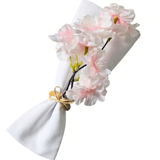 Tiemi Cherry Blossom Branch Napkin Rings – Set of 4 | Maison Charlô