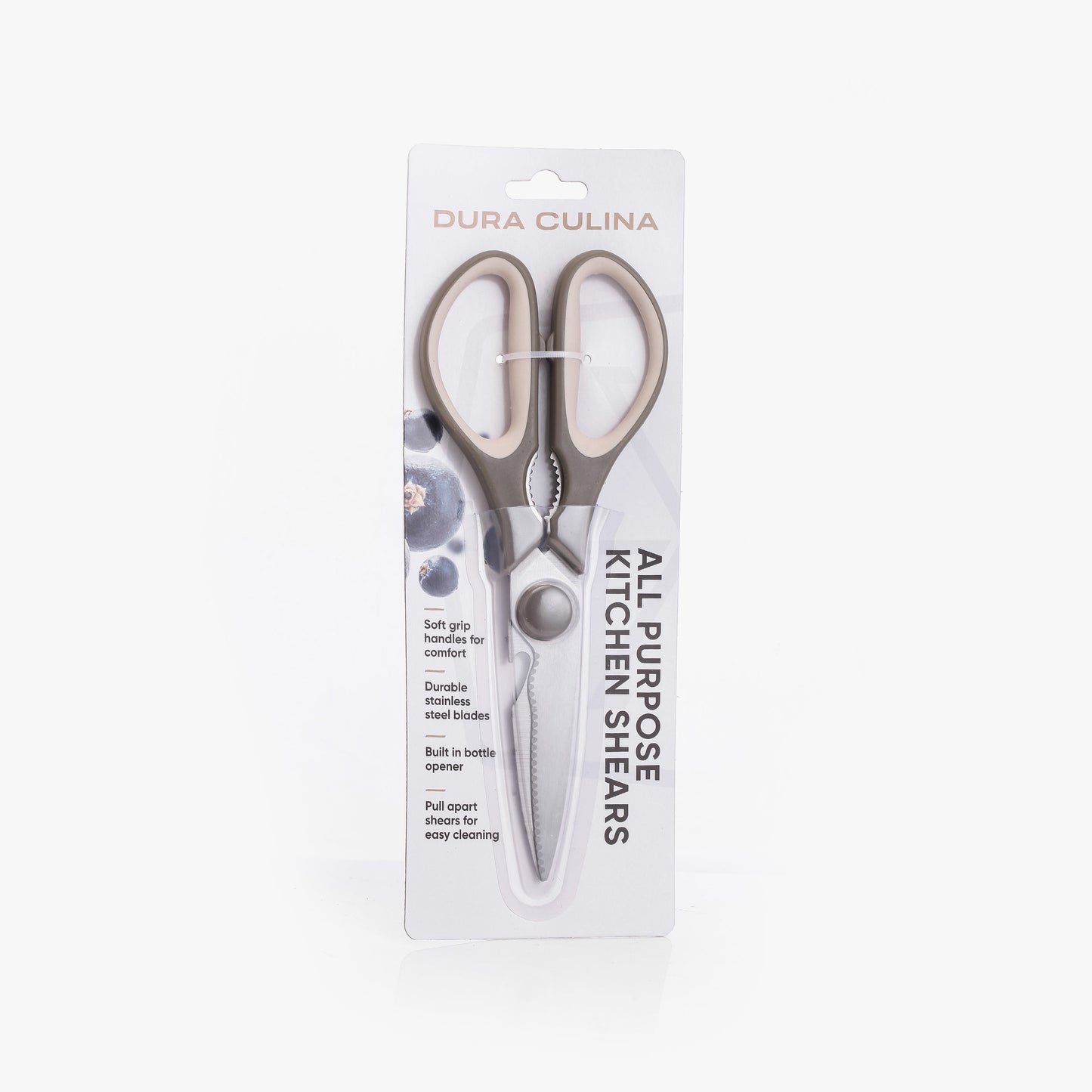 Multi-Function Stainless Steel Kitchen Shears with Soft Grip Handles-0