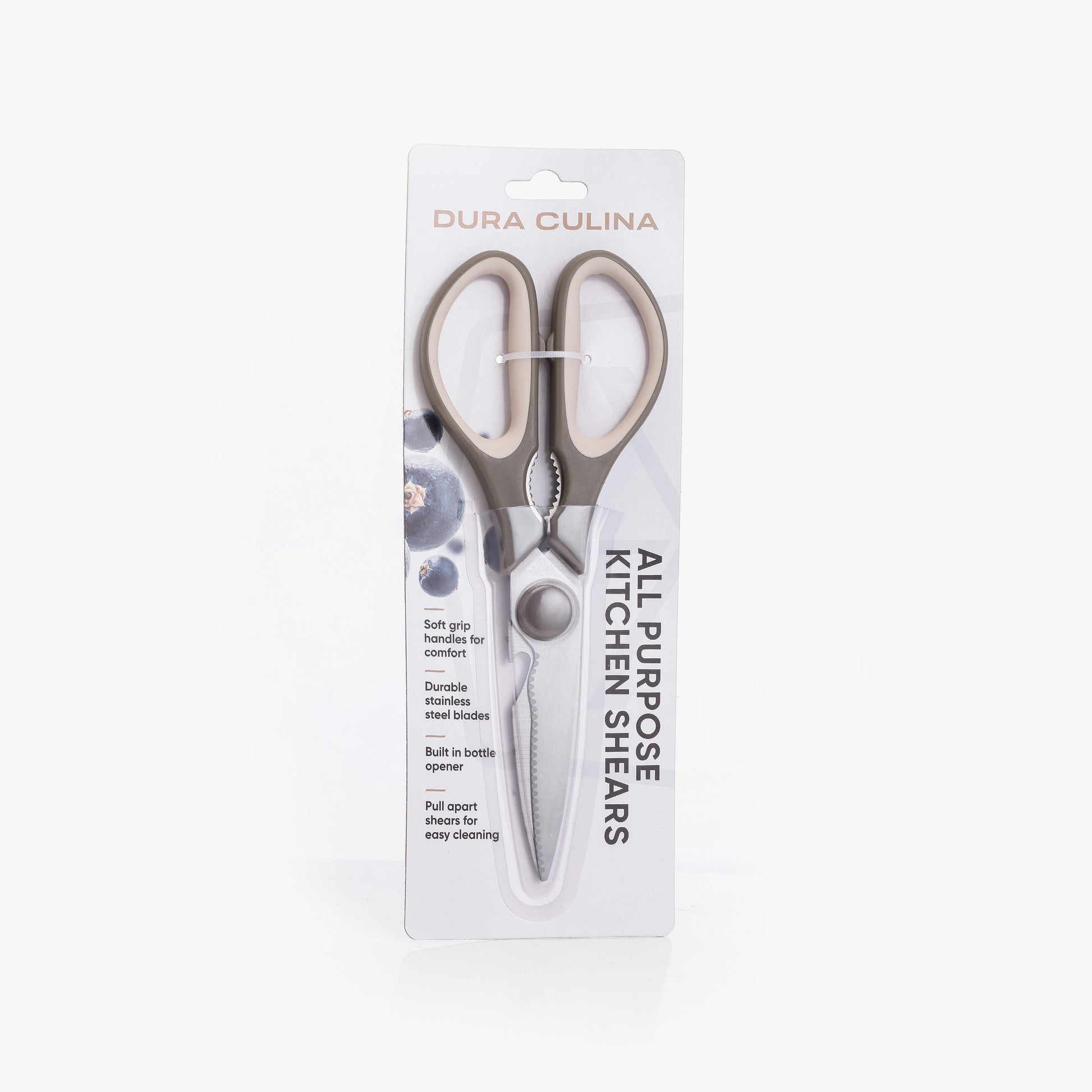 Multi-Function Stainless Steel Kitchen Shears with Soft Grip Handles-0