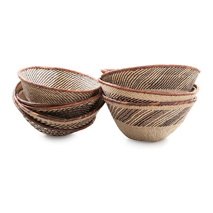 Tonga Pattern Bowl Basket | Deep