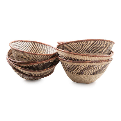 Tonga Pattern Bowl Basket | Deep