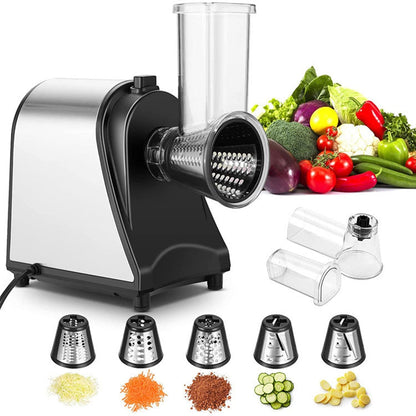 NNEDSZ Electric Grater Vegetable Food Rotary Drum Grater Chopper Slicer