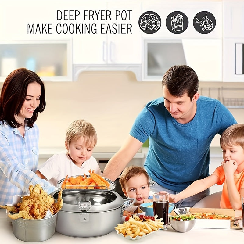 Tempura Fryer Pan with Thermometer